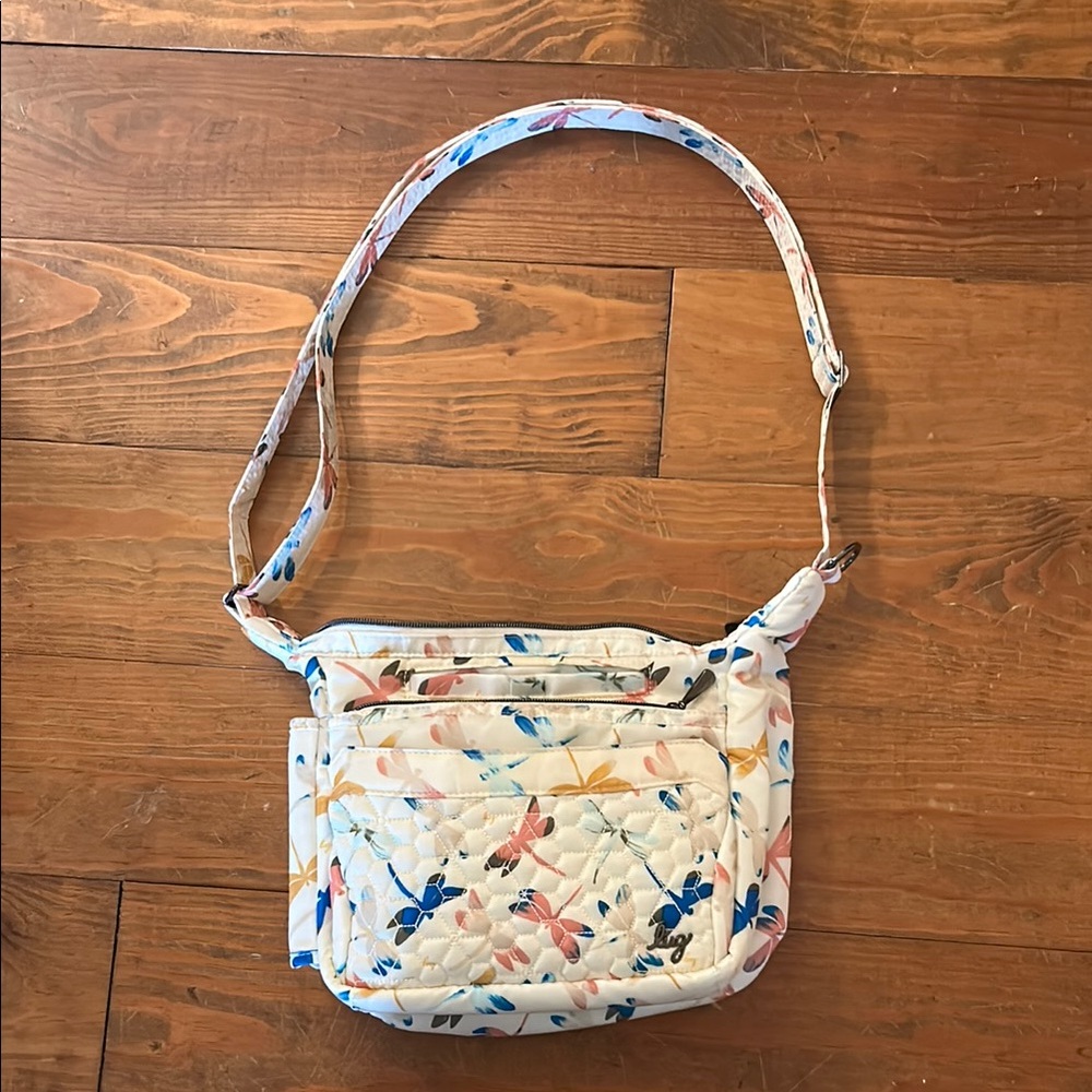 Dragonfly Quilted Crossbody Bag
